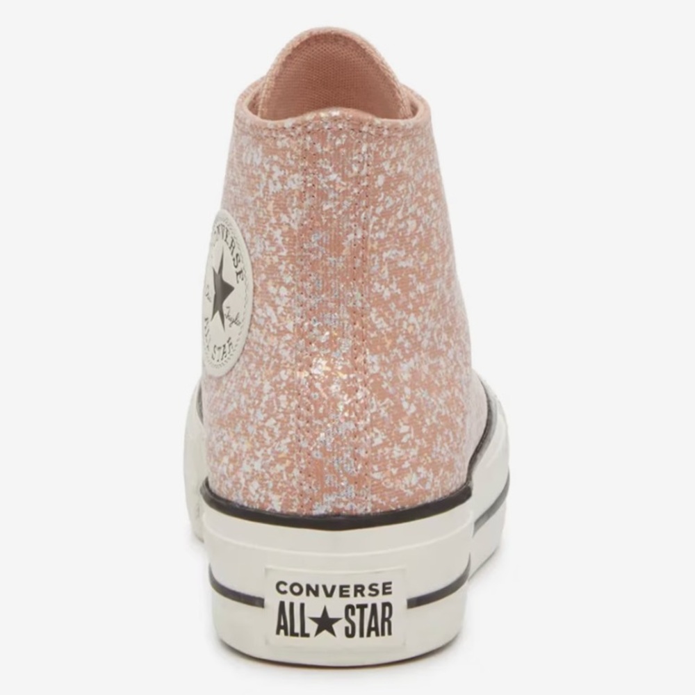 Converse Chuck Taylor All Star Peach Glitter Platform Women's size 9 NEW!!! - Picture 7 of 11